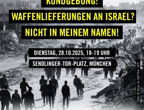 Supplying arms to Israel? NOT in my name!