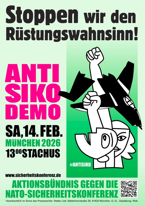 Anti-Siko-Demo Stoppen wir den Rüstungswahnsinn